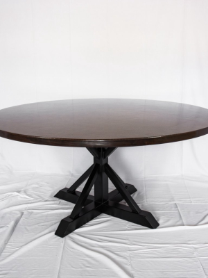 Miners Dining Table - Black & Dark Copper