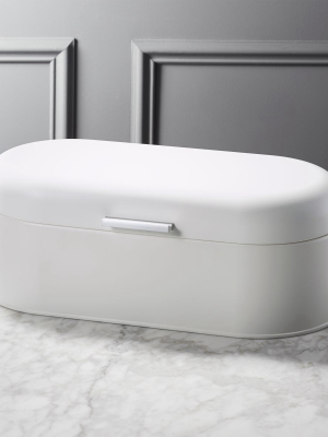 Matte White Bread Box