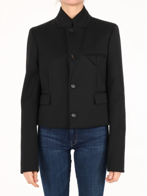 Bottega Veneta Single-breasted Cropped Jacket