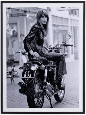 Francoise Hardy On Bike By Getty Images