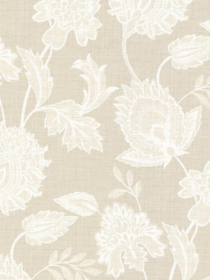 Danfi Beige Jacobean Wallpaper From The Savor Collection By Brewster Home Fashions