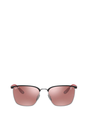 Ray-ban X Scuderia Ferrari Square Frame Sunglasses