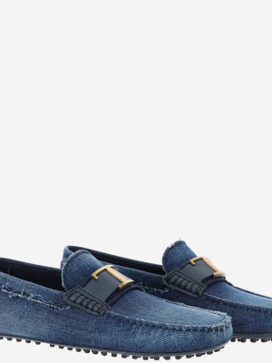 Tod's Gommino Denim Loafers