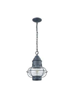 Onion 1 Outdoor Pendant In Aged Zinc Design By Bd Fine Lighting