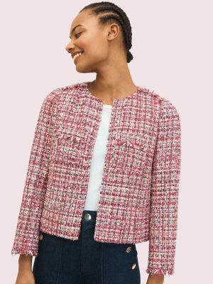 Textured Tweed Jacket