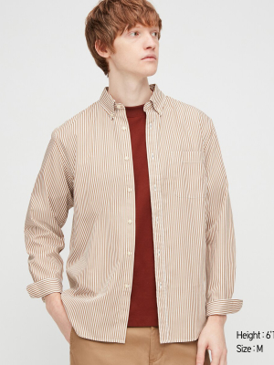 Men Extra Fine Cotton Broadcloth Long-sleeve Shirt