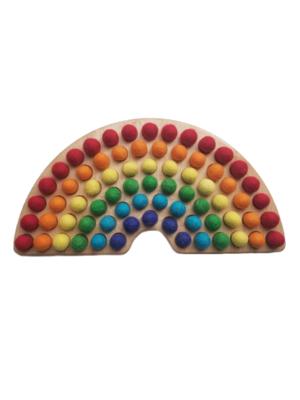 Wooden Rainbow Sorter