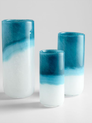 Medium Turquoise Cloud Vase