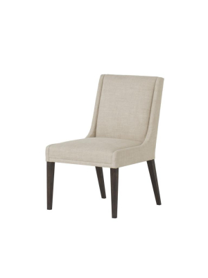 Stacey Dining Chair With Textured Linen Fabric