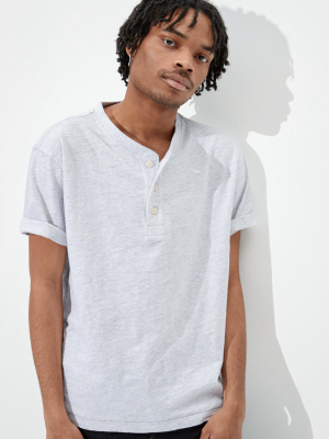 Ae Super Soft Slub Henley T-shirt