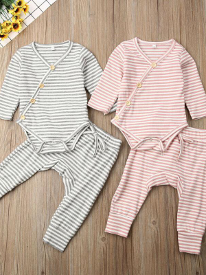 Kameron Striped Baby Outfit