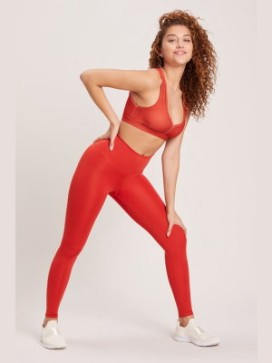 Barefoot Legging - Vivid Chili