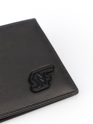 Salvatore Ferragamo Logo Patched Bi-fold Wallet