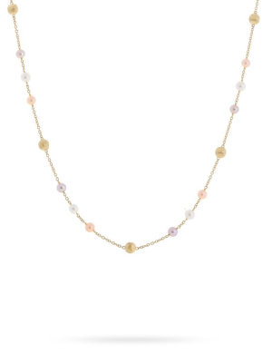 Marco Bicego® Africa Pearl Collection 18k Yellow Gold And Pearl Short Necklace