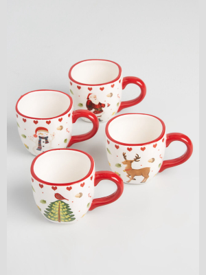Cup Of Cheer Ceramic Mini Mug Set