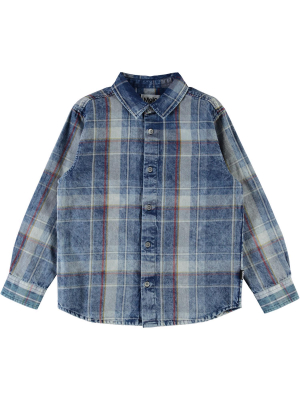 Molo Russy Top - Indigo Check