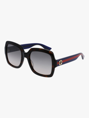 Dark Havana Square Sunglasses