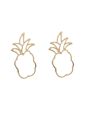 Boho Hollow Pineapple Earrings