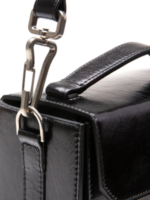 Off-white C/o Virgil Abloh Vintage Leather Box Bag - Black/no Color