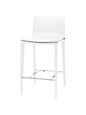 Nuevo Palma Counter Stool - White