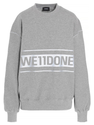 We11done Logo Printed Oversized Sweatshirt