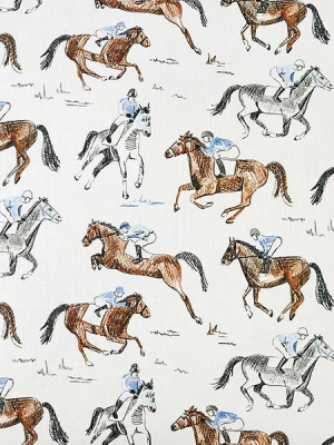 Cait Kids: Horse & Jockey Fabric Swatch