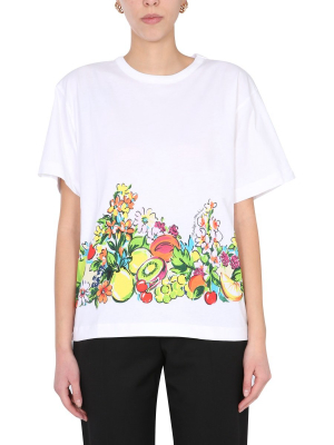 Boutique Moschino Fruit Printed T-shirt