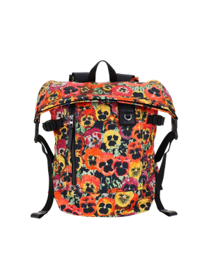 Loewe Pansies Roll Top Backpack