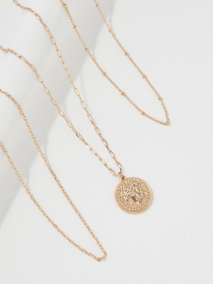 Aeo Coin Layering Necklaces 3-pack