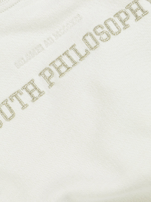 Brunello Cucinelli Kids Youth Philosophy Embroidered Sweatshirt