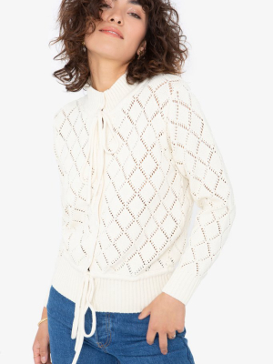 Val Cardigan - Creme