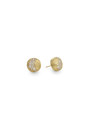 Marco Bicego® Africa Collection 18k Yellow Gold And Diamond Large Stud Earrings