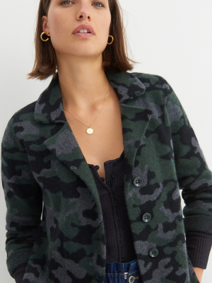 Barbara Camo Wool Blazer