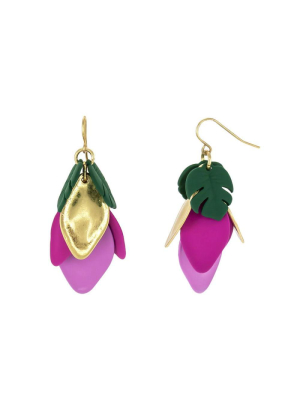 Carol Dauplaise Shaky Leaf Earrings