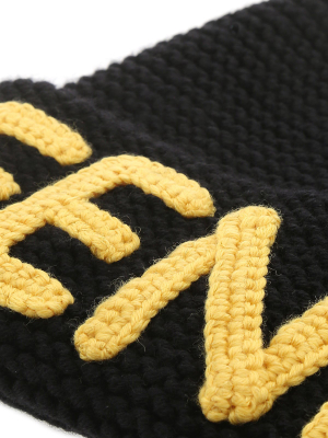 Fendi Logo Knitted Beanie