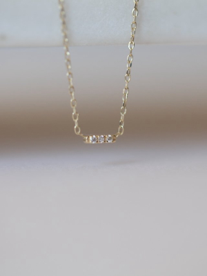 Tic Tac Diamond Necklace