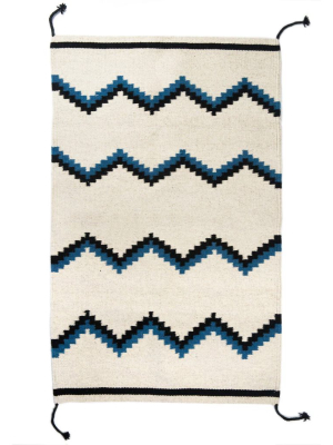 Zapotec Zig Zag Wool Rug #6