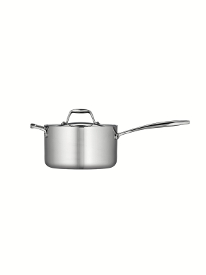 Tramontina Gourmet Tri-ply Clad 2qt Sauce Pan With Lid Silver