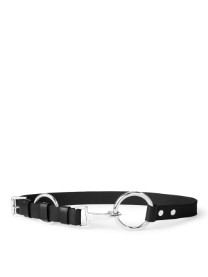 Double-o-ring Leather Belt