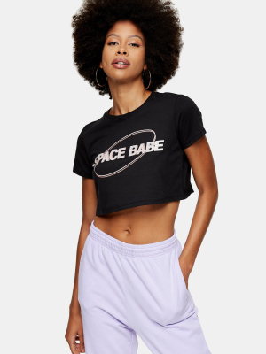 Space Babe T-shirt In Black