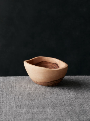 Olivewood 4.72"x3.5" Nibble Bowl