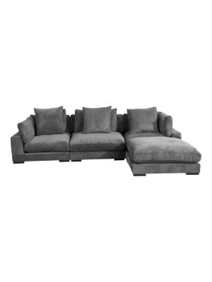 Tumble Lounge Modular Sectional Charcoal