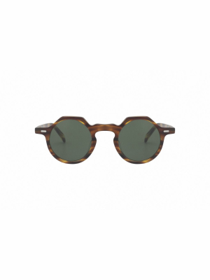 Lesca Yoga Round Frame Sunglasses