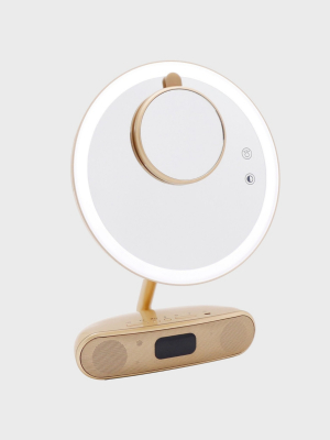 Impressions Vanity Co. Melody Bluetooth Speaker Makeup Mirror