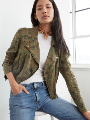 Treva Floral Moto Jacket