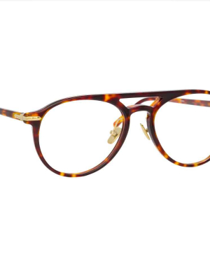 Linda Farrow Linear Ando A C2 Aviator Optical Frame