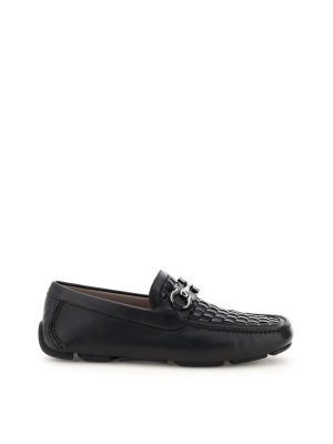 Salvatore Ferragamo Gancini Driver Moccasins