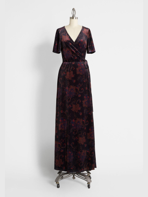 Timeless Embrace Velvet Maxi Dress