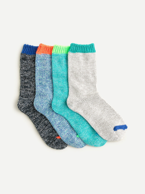 Boys' Marled Trouser Socks Four-pack