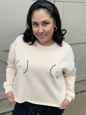 Plus Size Stand Up To Cancer Graphic Pullover